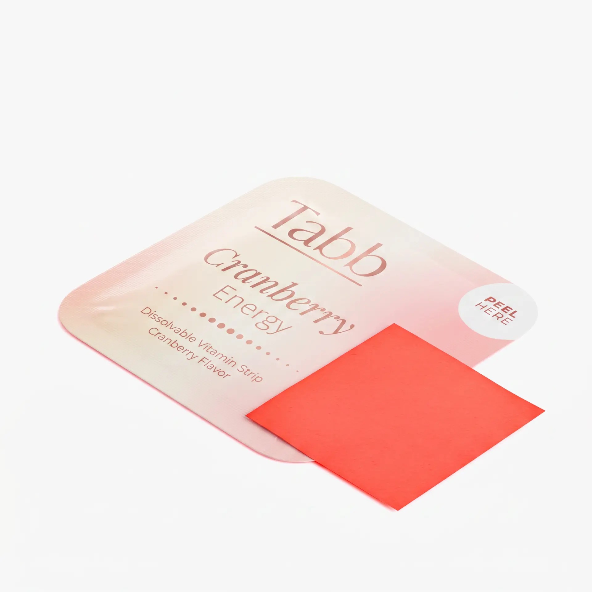 Tabb Cranberry Energy sachet and dissolvable strip