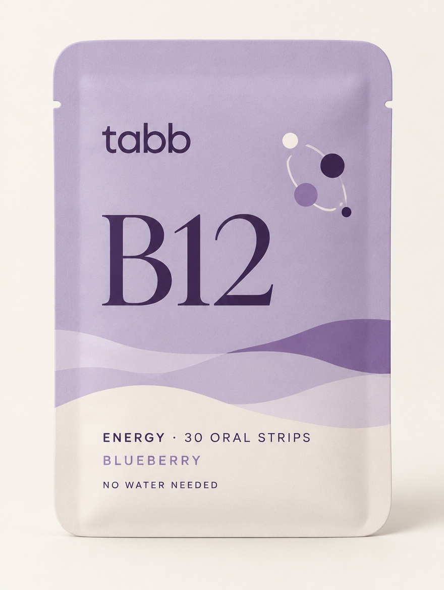 Tabb B12 Energy blueberry oral vitamin strips pouch